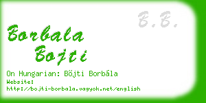 borbala bojti business card